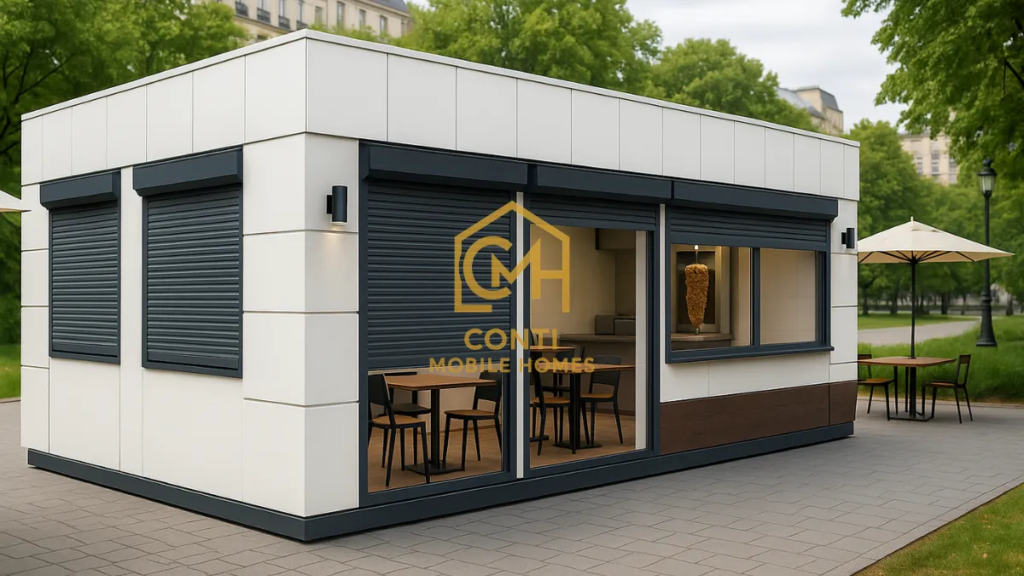 kontener gastronomiczny z tarasem